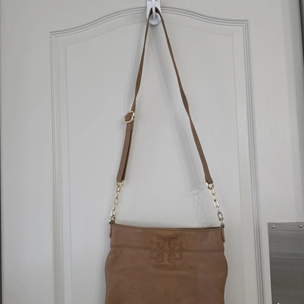 Tory Burch Tan Leather Crossbody Bag